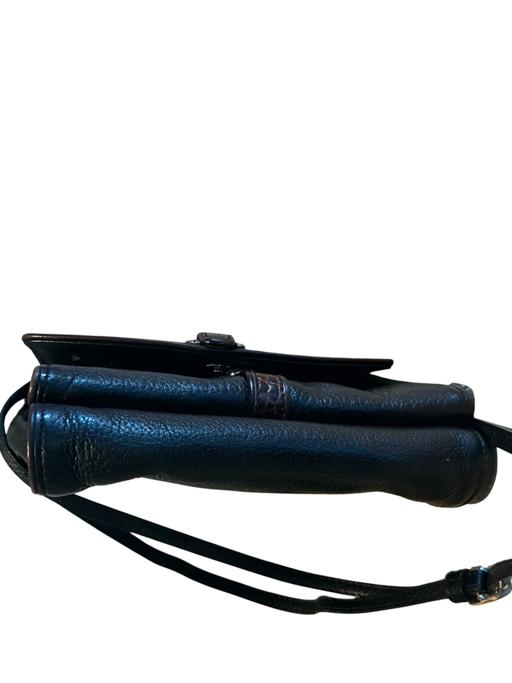 Brighton Nepal Pebbled Leather Croco-Embossed Crossbody Organizer - Picture 16 of 17